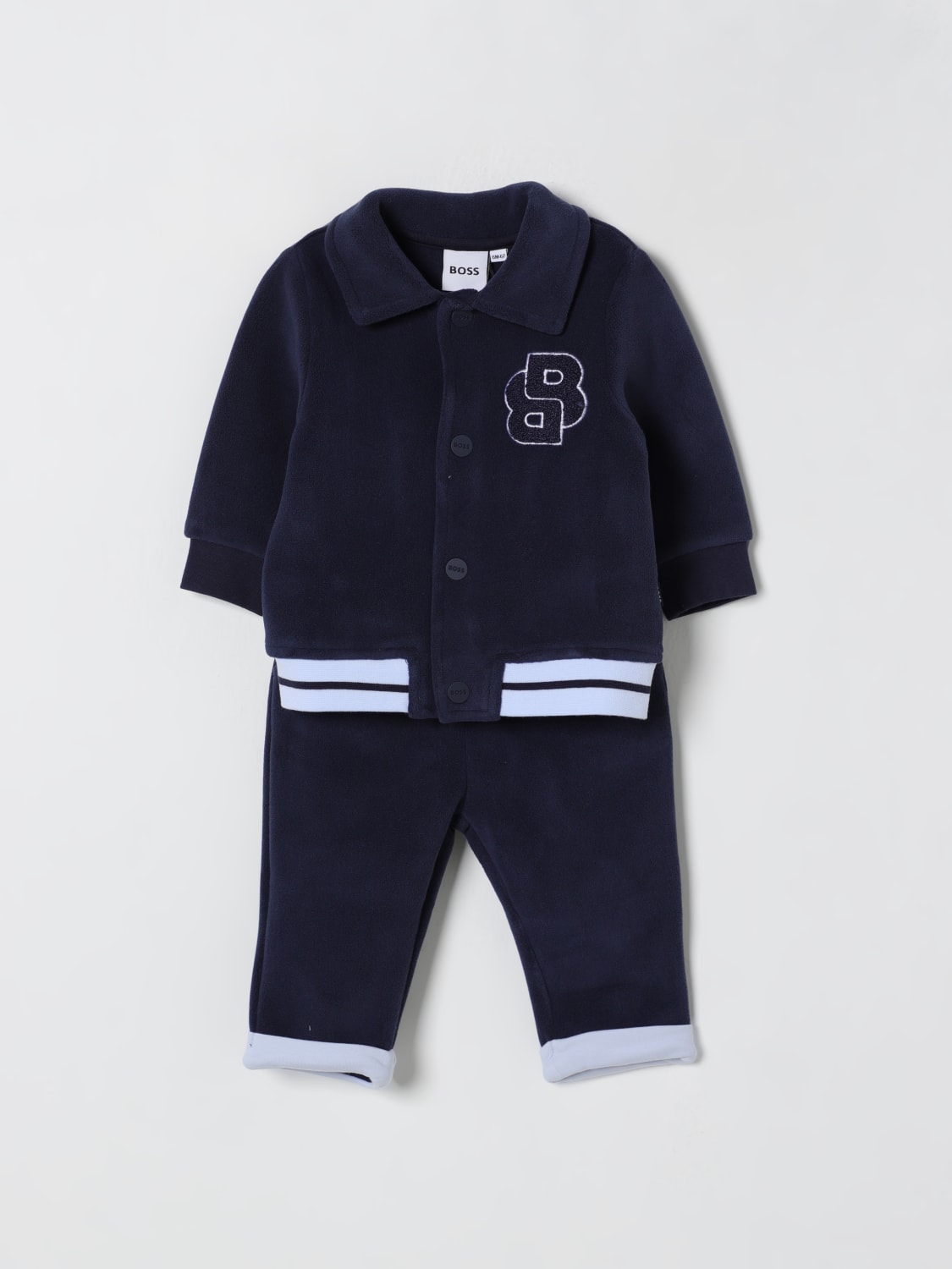 BOSS ENSEMBLE: Combinaisons enfant Boss, Bleu Marine - Img 1