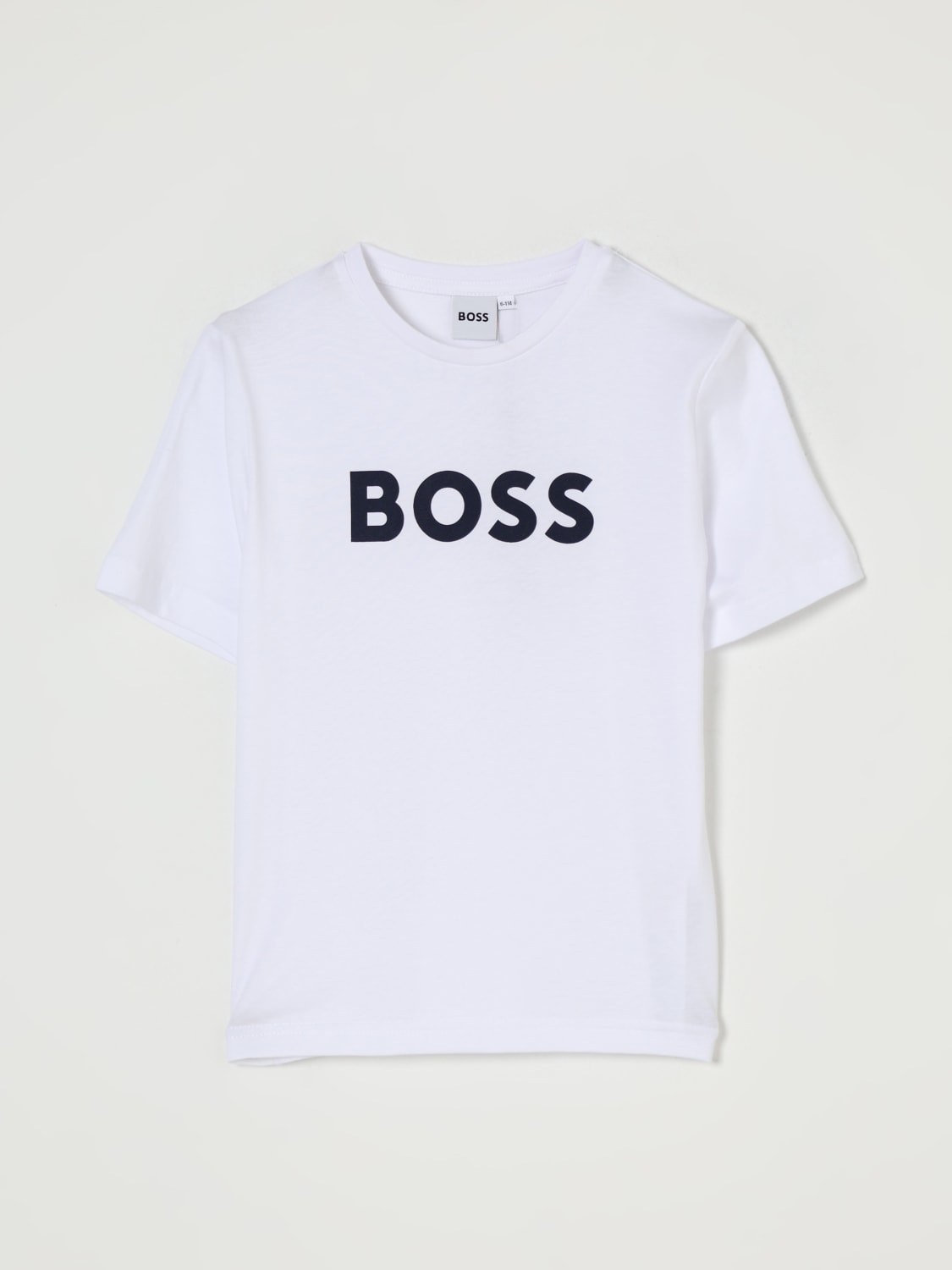 BOSS T-SHIRT: T-shirt kids Boss, White - Img 1