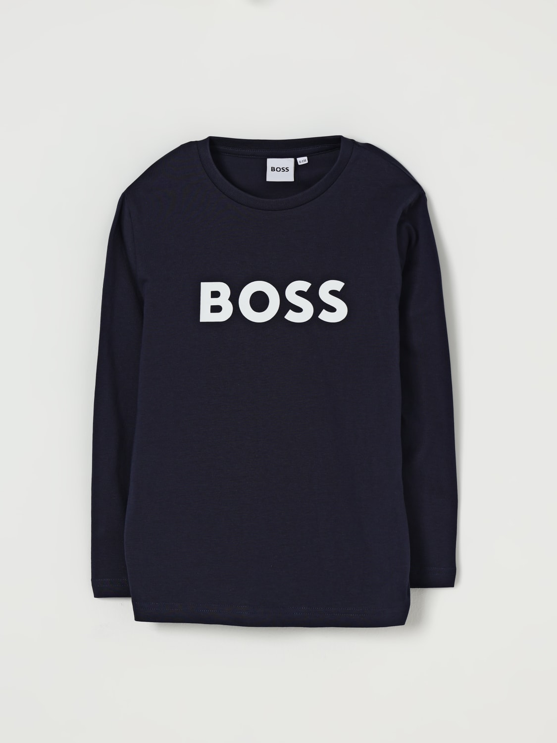 BOSS T-SHIRT: T-shirt kids Boss, Navy - Img 1
