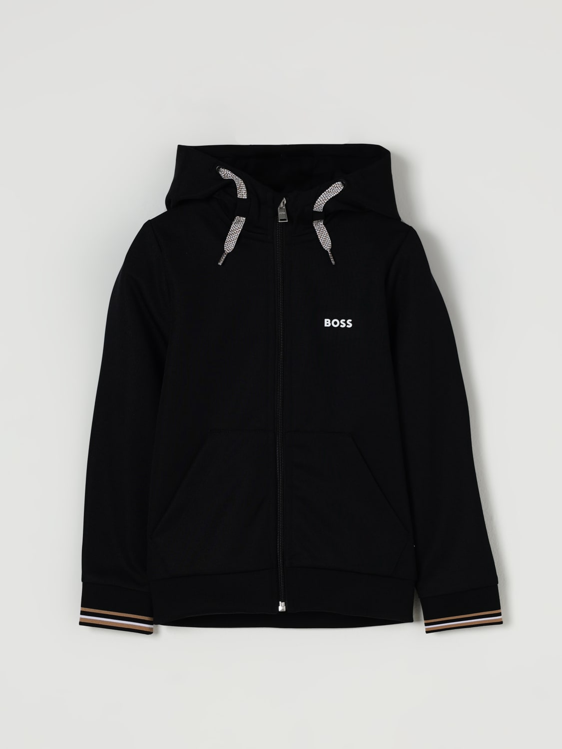 BOSS SWEATER: Sweater kids Boss, Black - Img 1