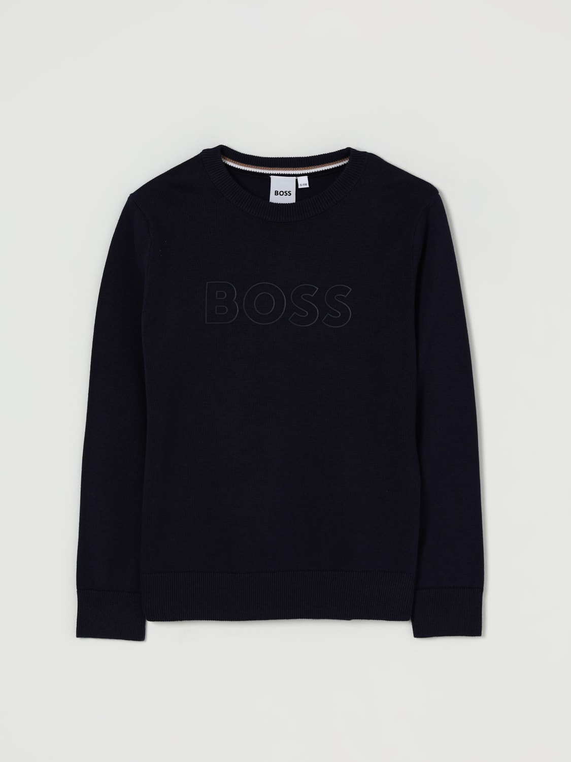 BOSS PULL: Pull enfant Boss, Bleu Marine - Img 1