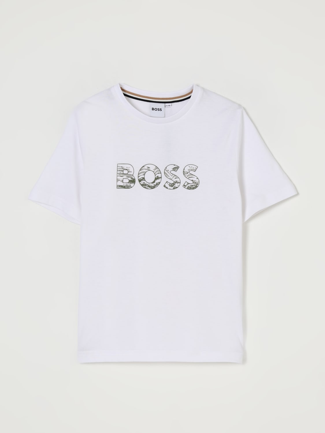 BOSS T-SHIRT: T-shirt kids Boss, White - Img 1