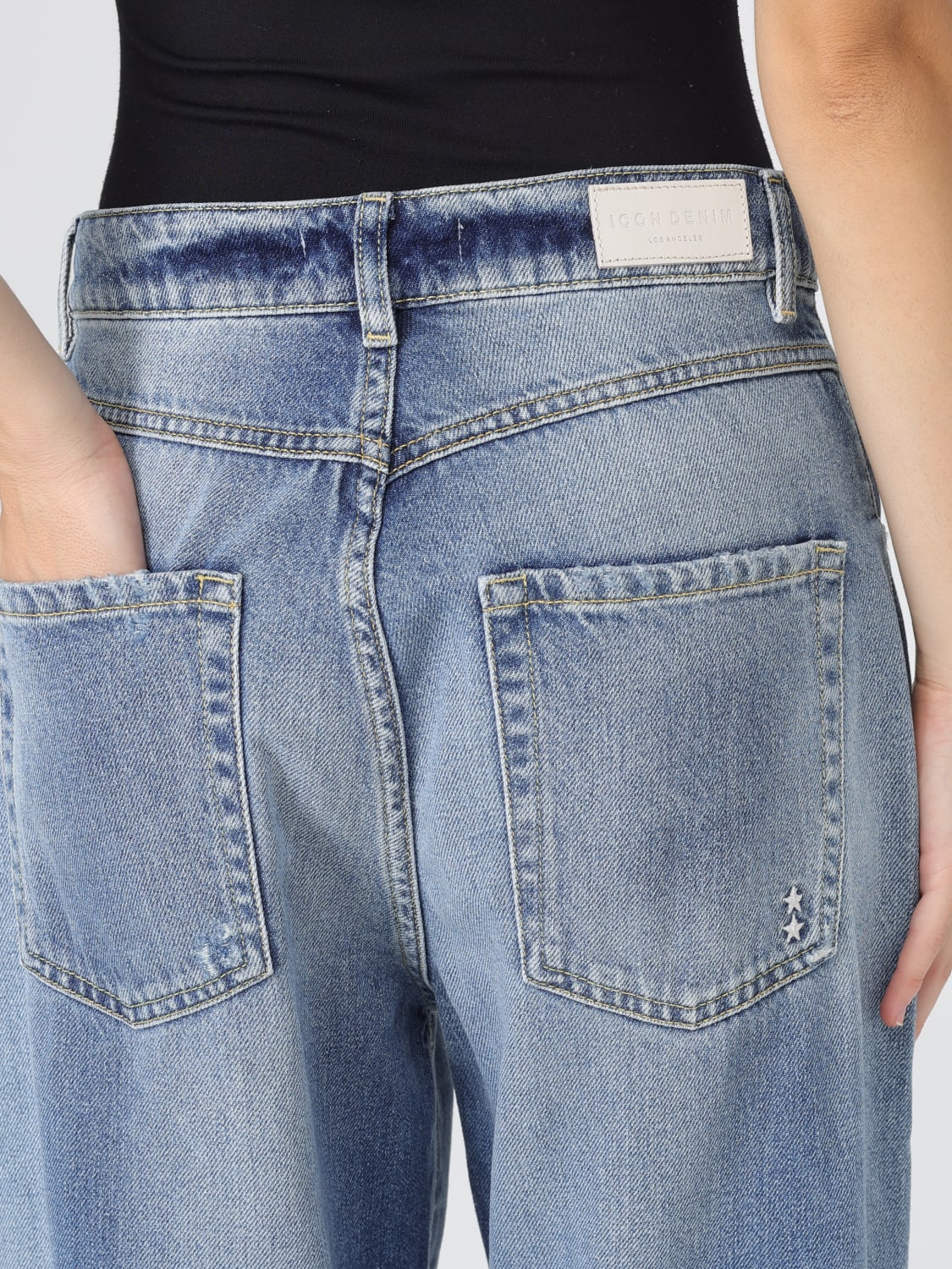 ICON DENIM LOS ANGELES JEANS: Jeans woman Icon Denim Los Angeles, Denim - Img 3