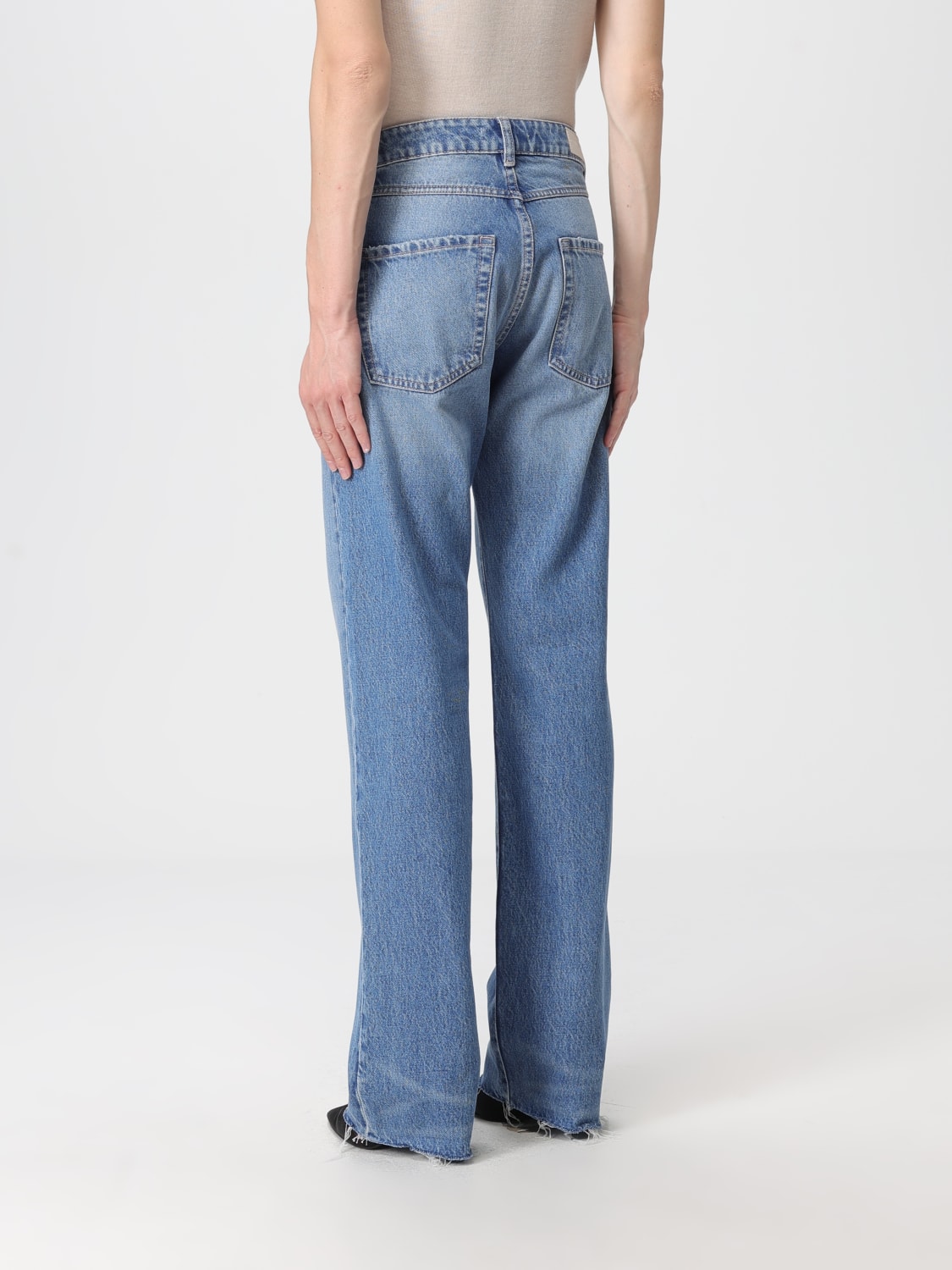 ICON DENIM LOS ANGELES JEANS: Jeans straight Icon Denim Los Angeles in denim di cotone , Blue Navy - Img 2