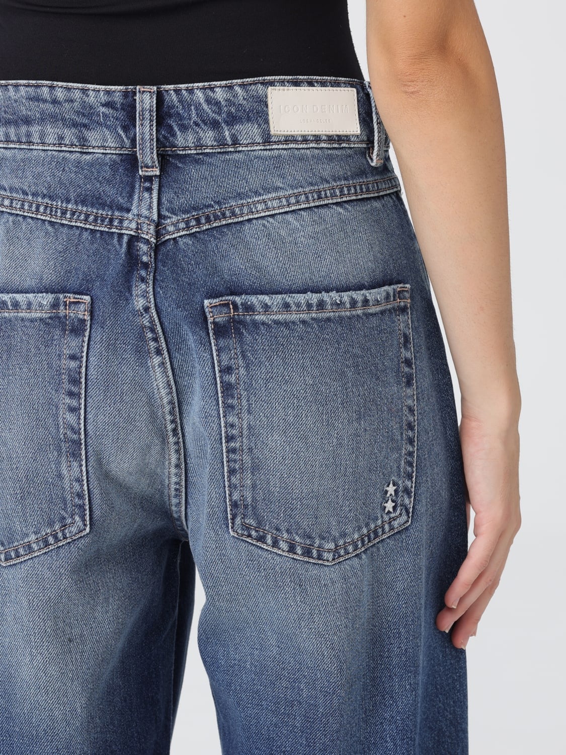 ICON DENIM LOS ANGELES JEANS: Jeans woman Icon Denim Los Angeles, Denim - Img 3