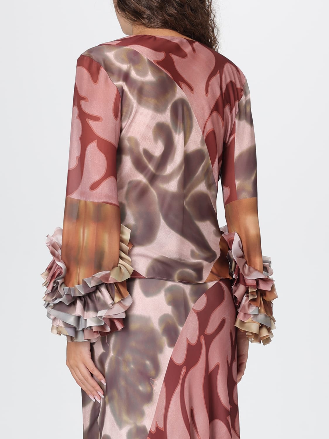 HANITA TOP: Top mujer Hanita, Cuero - Img 3