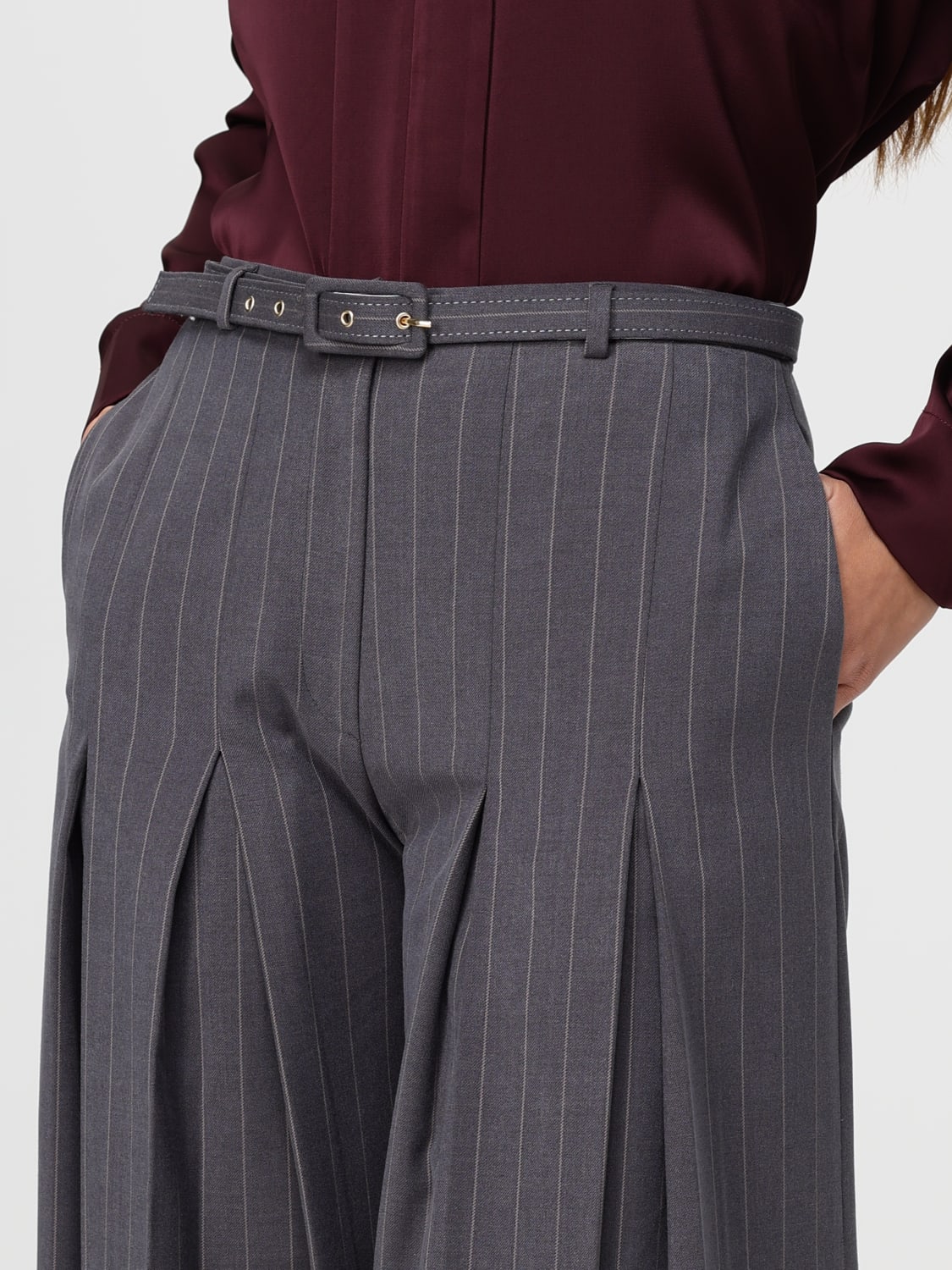 HANITA PANTS: Pants woman Hanita, Grey - Img 3