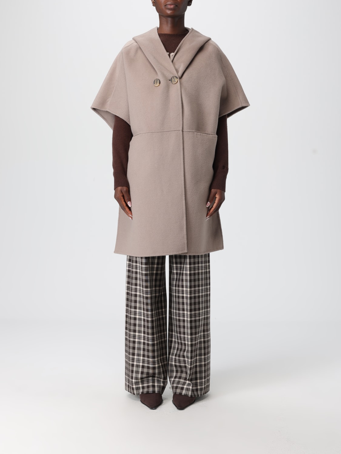 HANITA COAT: Cape woman Hanita, Dove Grey - Img 1