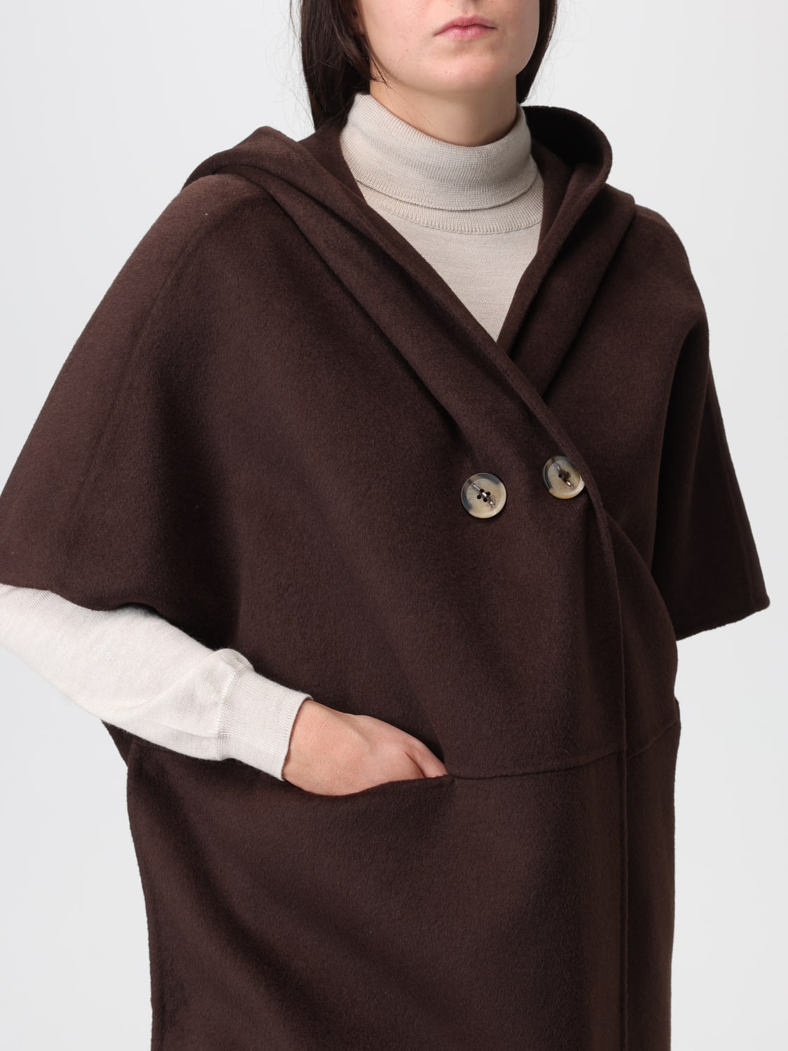 HANITA MANTEL: Pelerine damen Hanita, Dark - Img 4