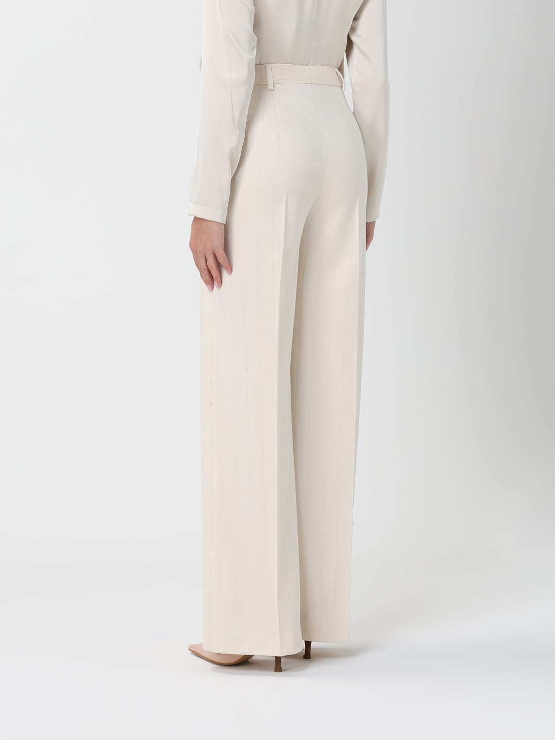 HANITA PANTS: Pants woman Hanita, Cream - Img 2