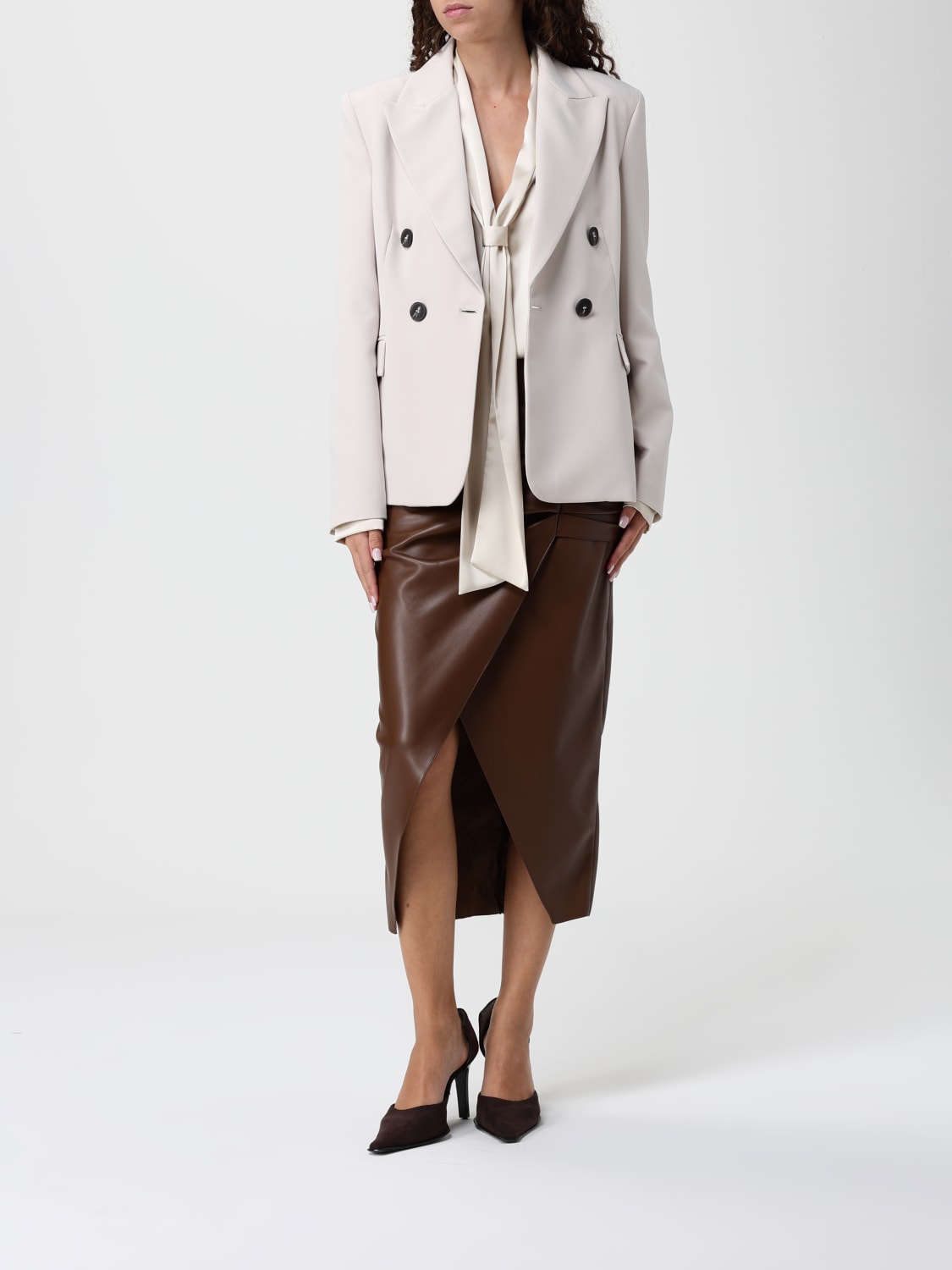 HANITA JACKET: Blazer woman Hanita, Cream - Img 2