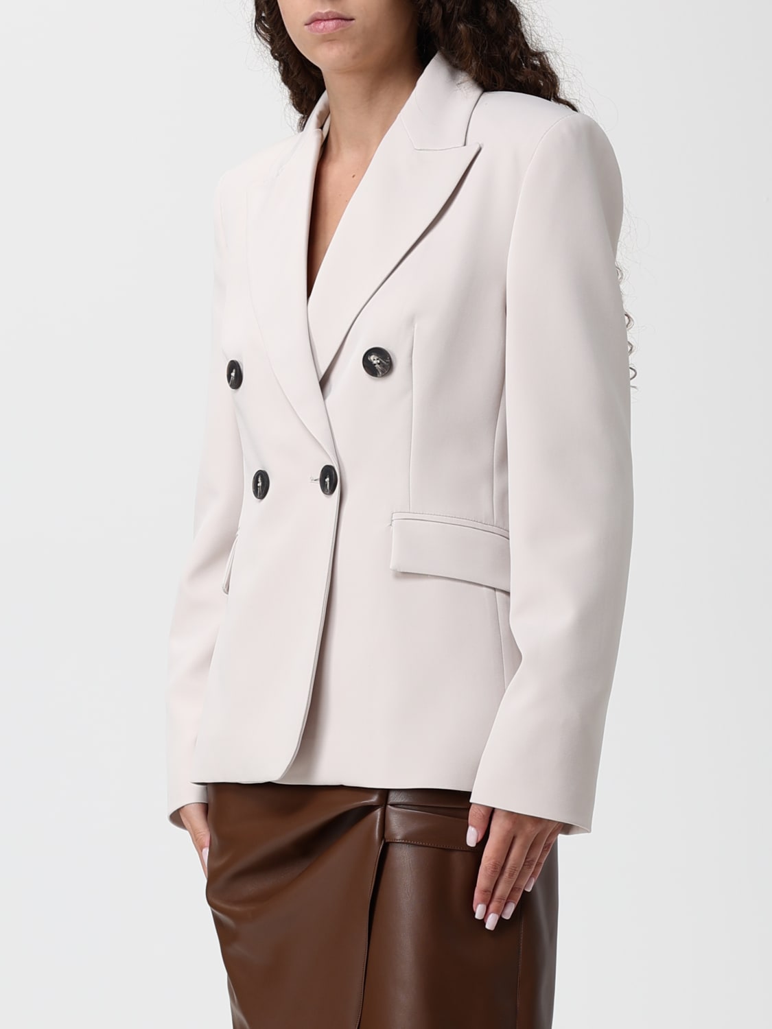 HANITA JACKET: Blazer woman Hanita, Cream - Img 4