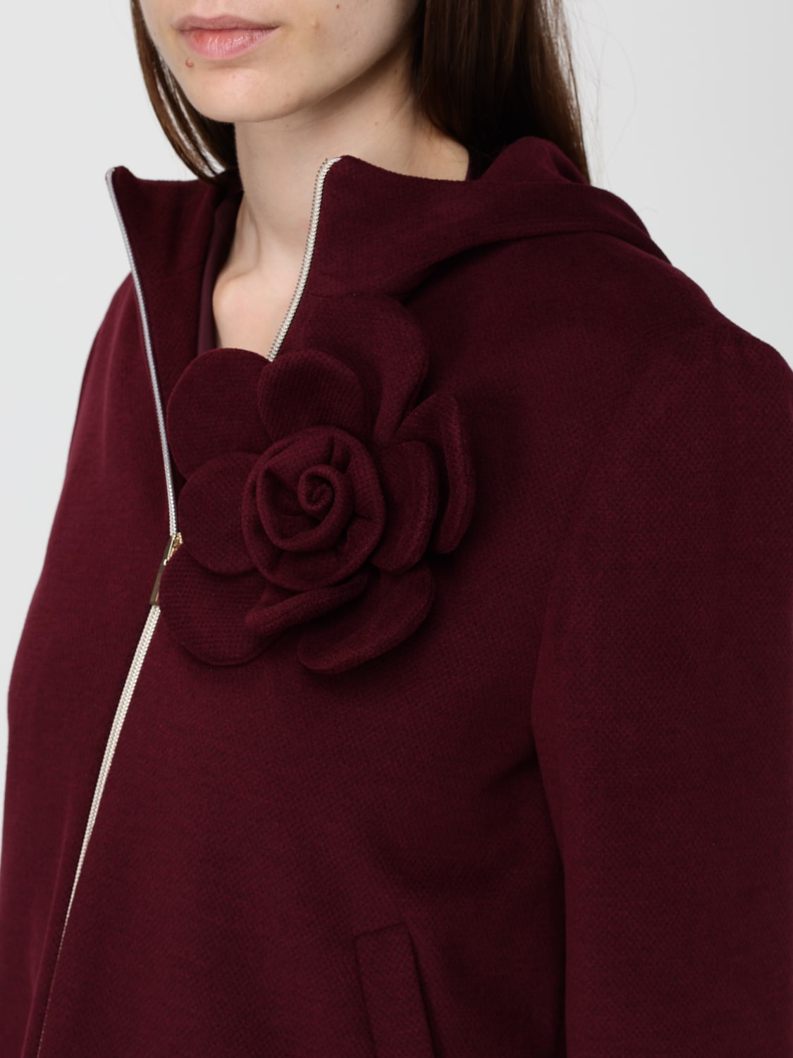 HANITA GIACCA: Giacca Hanita in misto viscosa , Bordeaux - Img 4