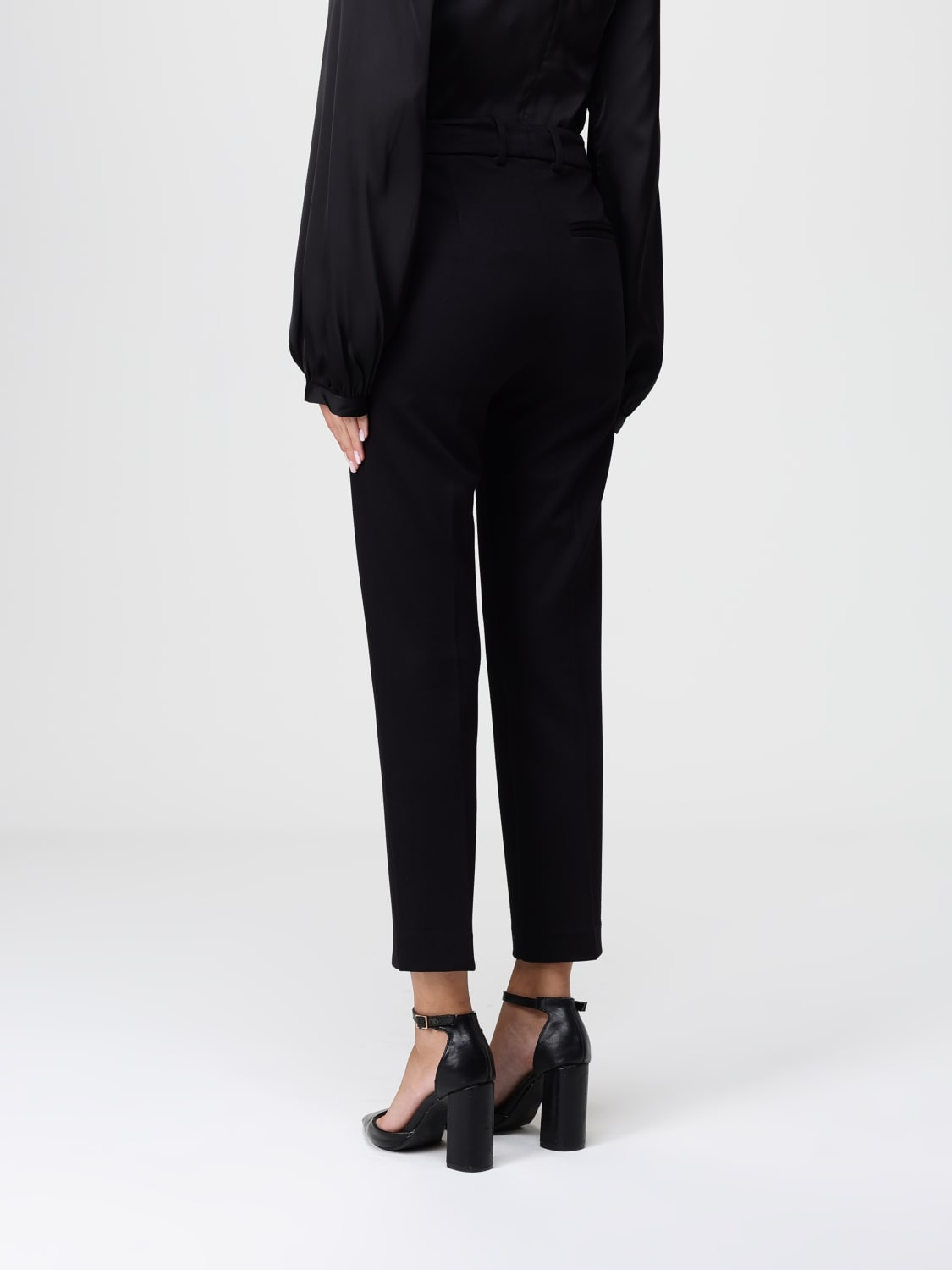 HANITA PANTALONI: Pantalone classico Hanita in crêpe, Nero - Img 3