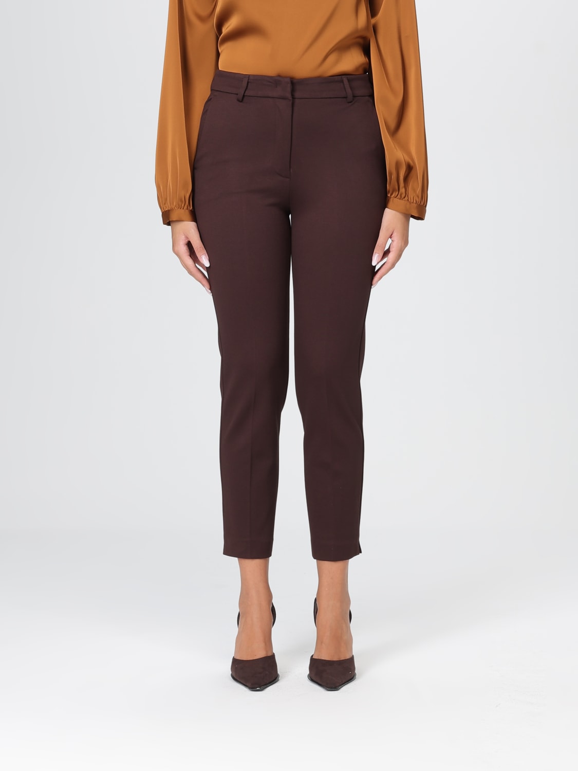 HANITA PANTALONES: Pantalón mujer Hanita, Marrón Oscuro - Img 1