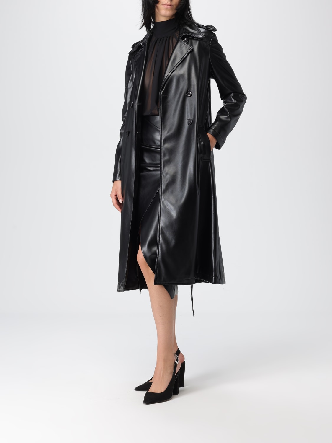 HANITA CHAQUETA: Abrigo mujer Hanita, Negro - Img 2