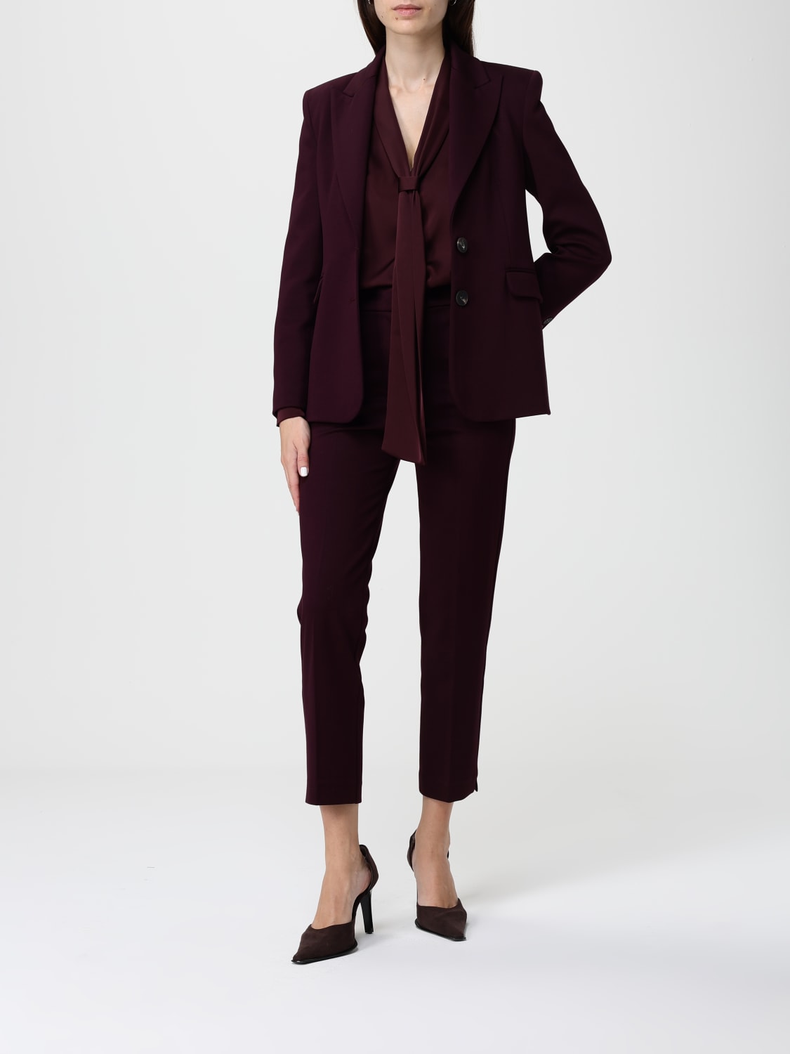 HANITA JACKET: Blazer woman Hanita, Wine - Img 2