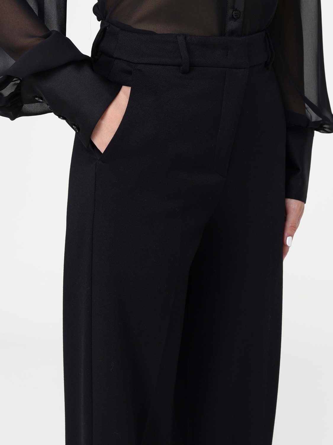 HANITA PANTS: Pants woman Hanita, Black - Img 4