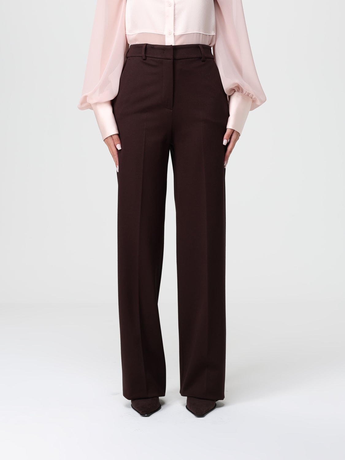 HANITA PANTALONES: Pantalón mujer Hanita, Marrón Oscuro - Img 1