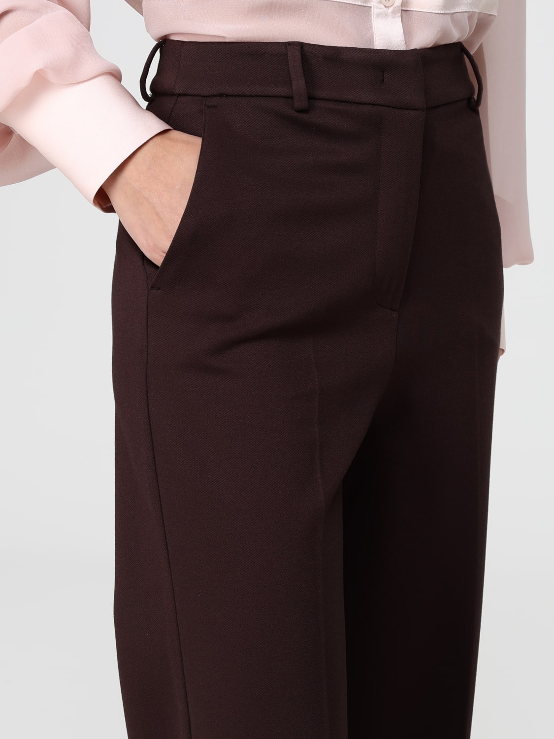 HANITA PANTALONES: Pantalón mujer Hanita, Marrón Oscuro - Img 4