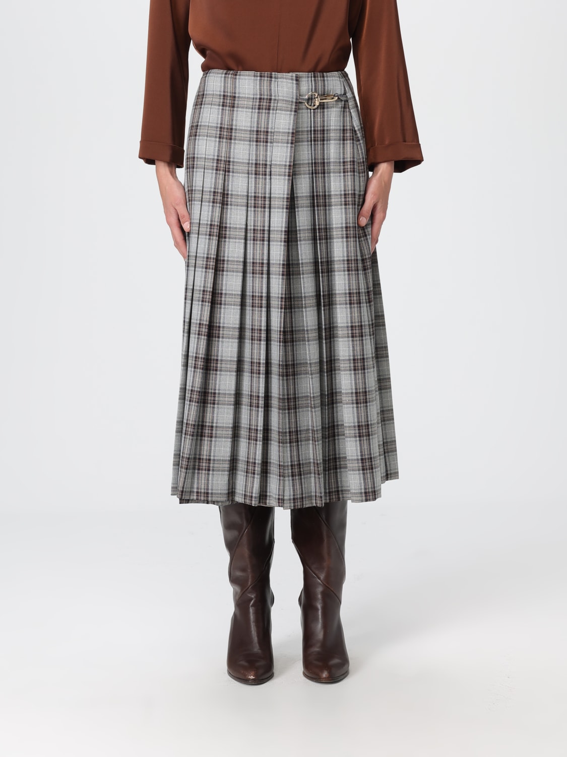 HANITA SKIRT: Skirt woman Hanita, Grey - Img 1