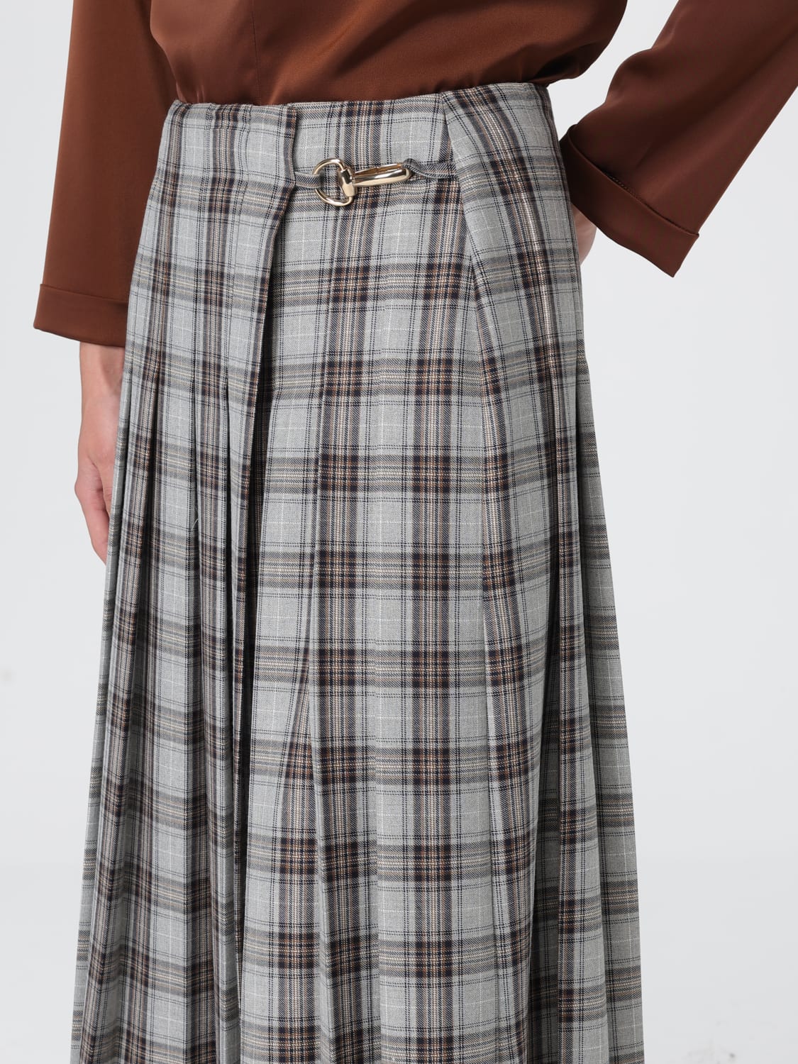 HANITA SKIRT: Skirt woman Hanita, Grey - Img 3