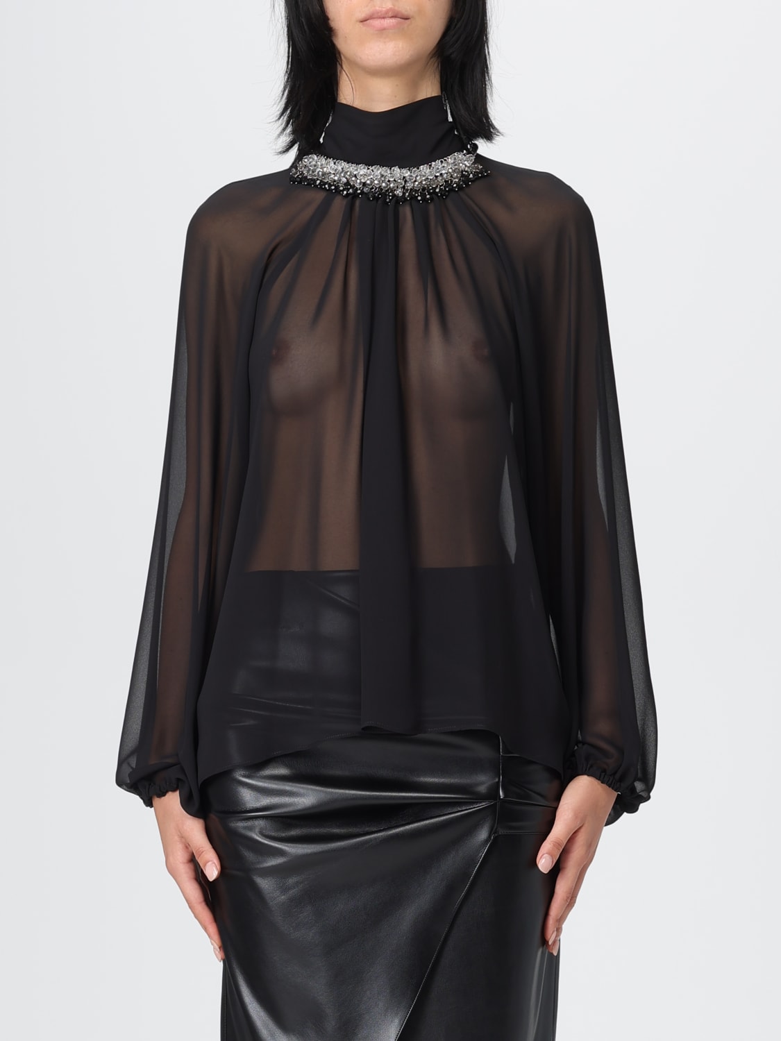 HANITA TOP: Top woman Hanita, Black - Img 1