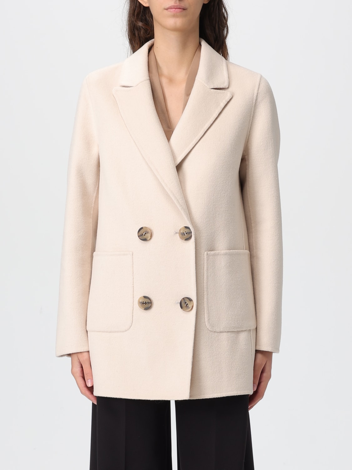 HANITA COAT: Coat woman Hanita, Cream - Img 1