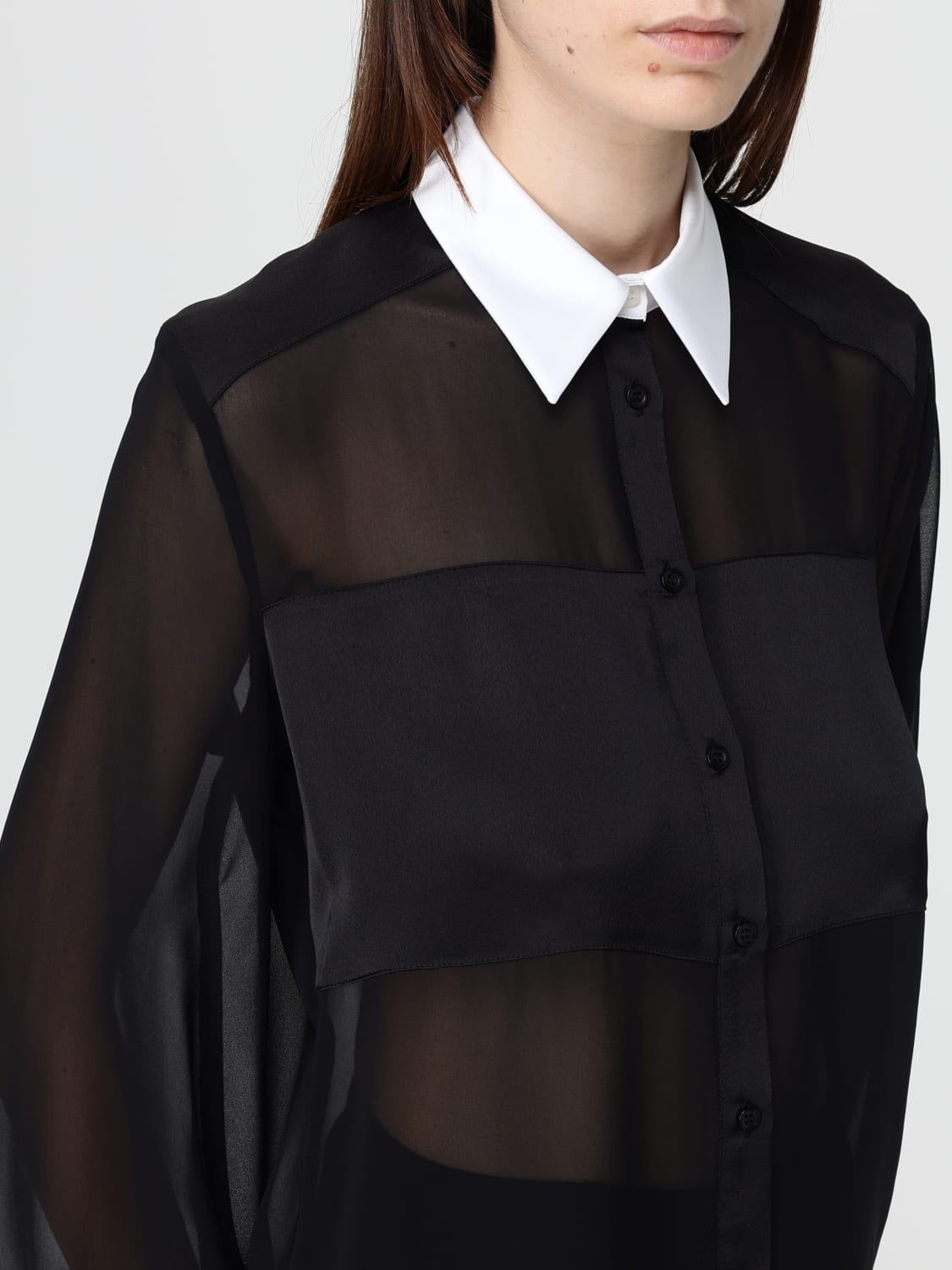 HANITA SHIRT: Shirt woman Hanita, Black - Img 4