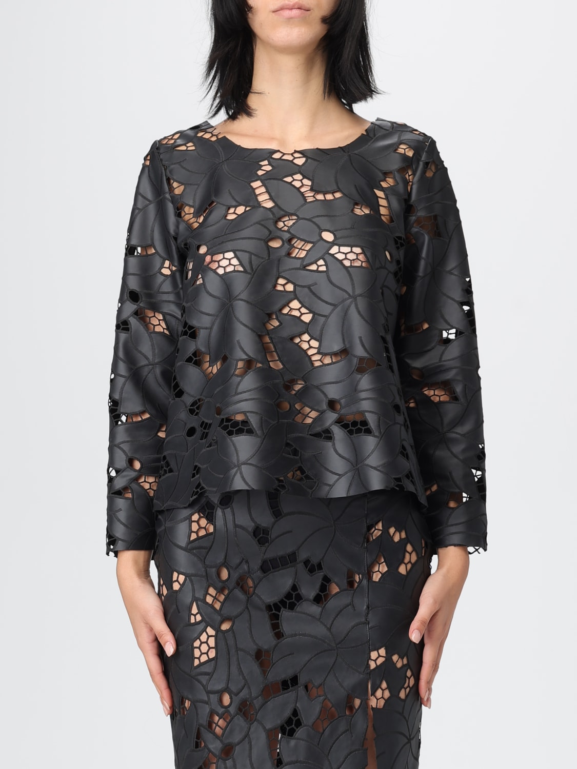 HANITA TOP: Top woman Hanita, Black - Img 1