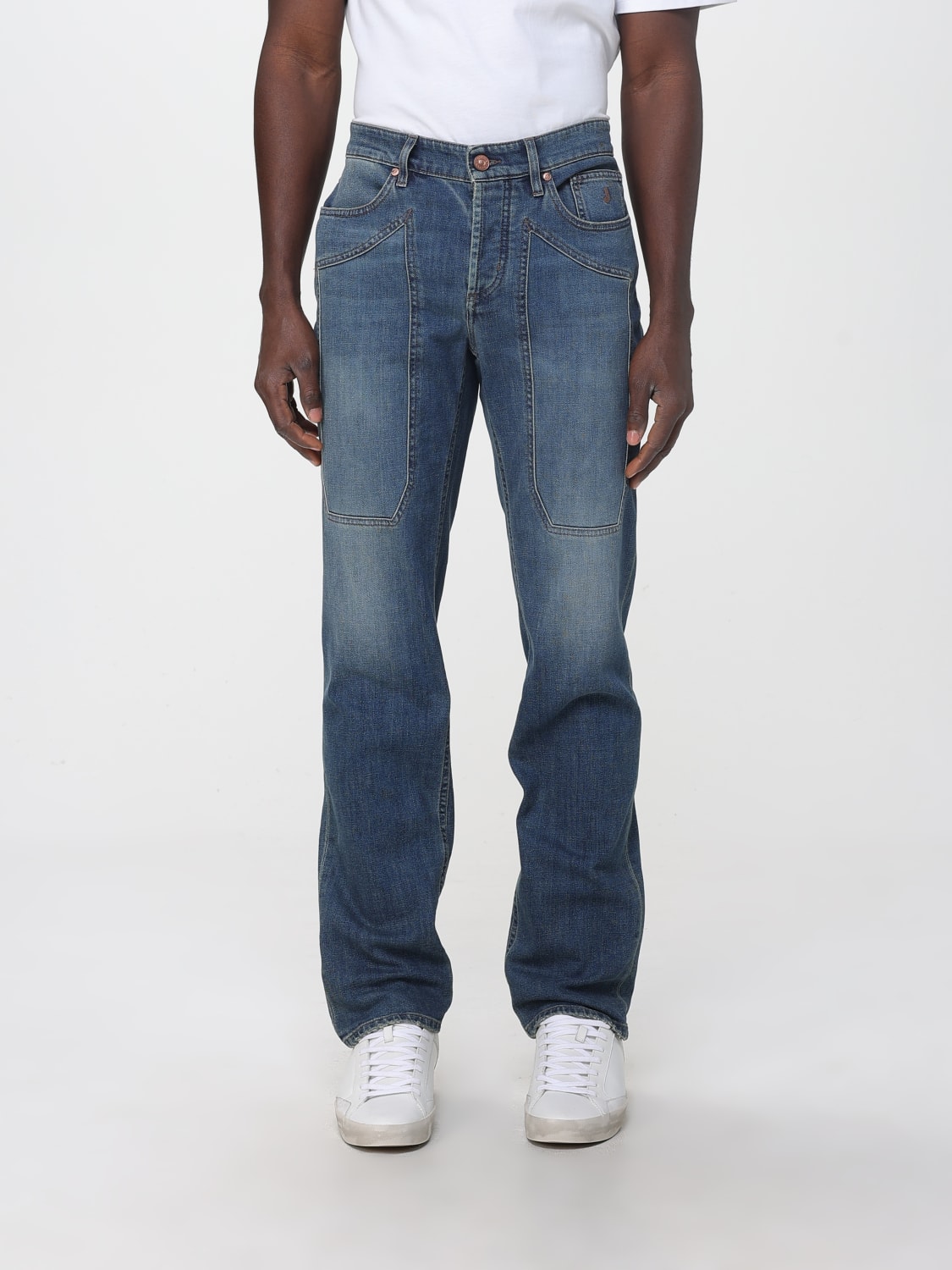 JECKERSON JEANS: jeans Jeckerson stretch regular toppe denim, Denim - Img 1