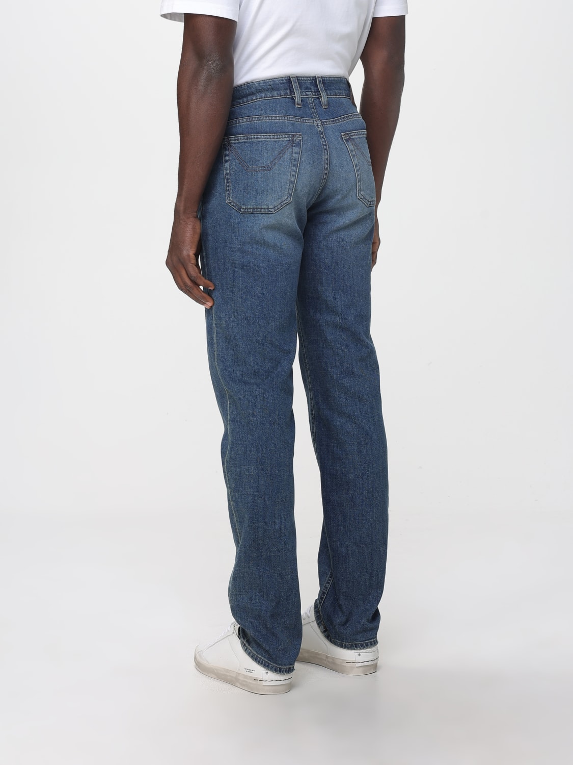 JECKERSON JEANS: jeans Jeckerson stretch regular toppe denim, Denim - Img 2