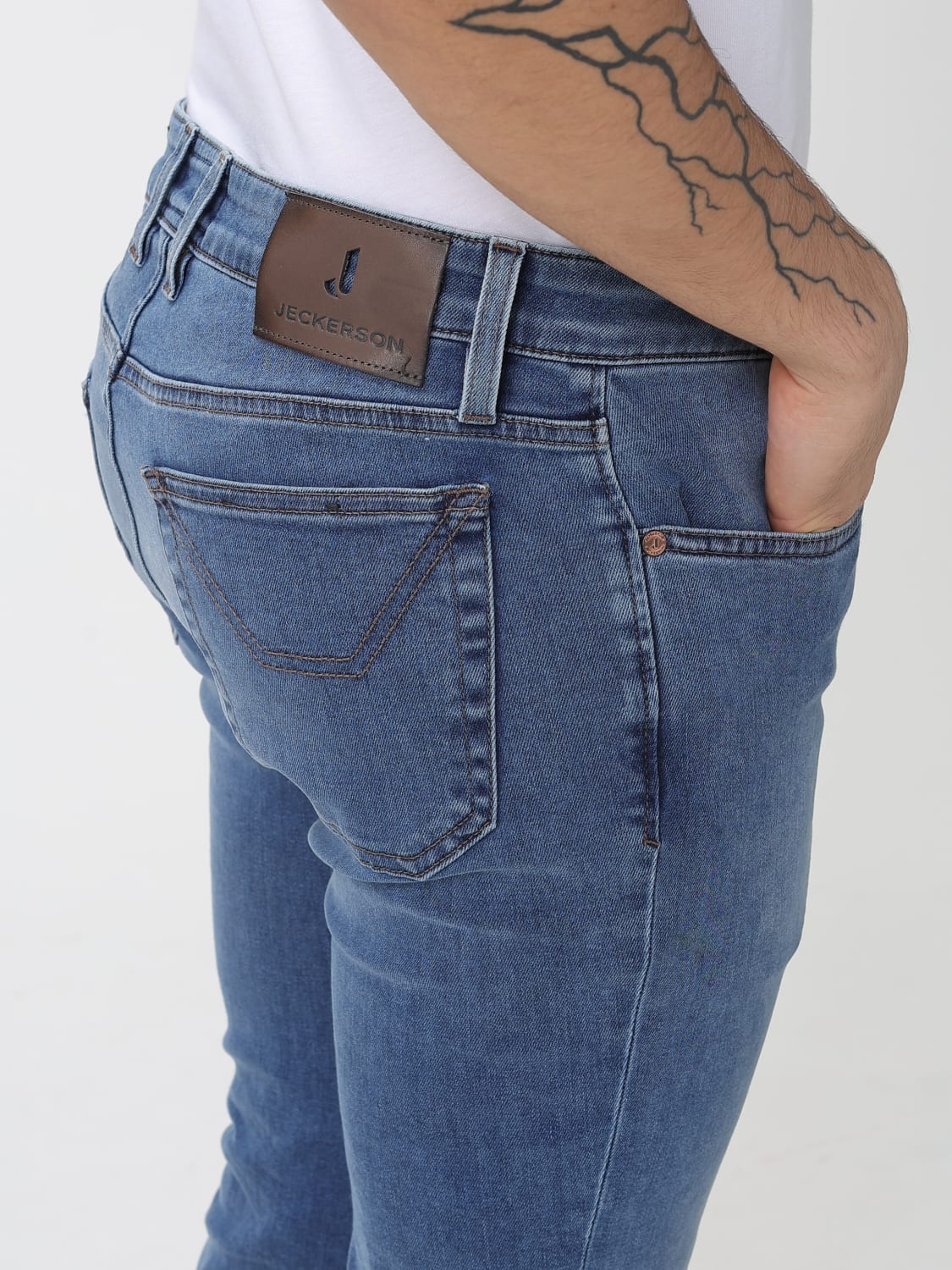 JECKERSON JEANS: Jeans men Jeckerson, Denim - Img 3