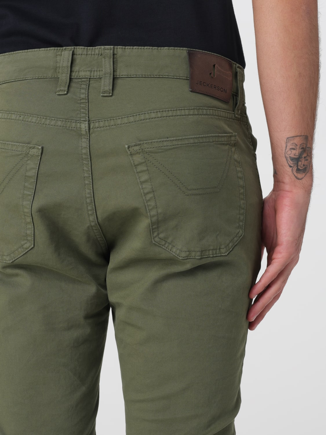 JECKERSON ДЖИНСЫ: Брюки Мужское Jeckerson, Милитари - Img 3