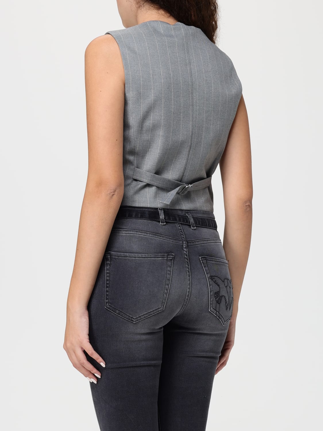 MAR DE MARGARITAS WAISTCOAT: Blazer woman Mar De Margaritas, Grey - Img 2