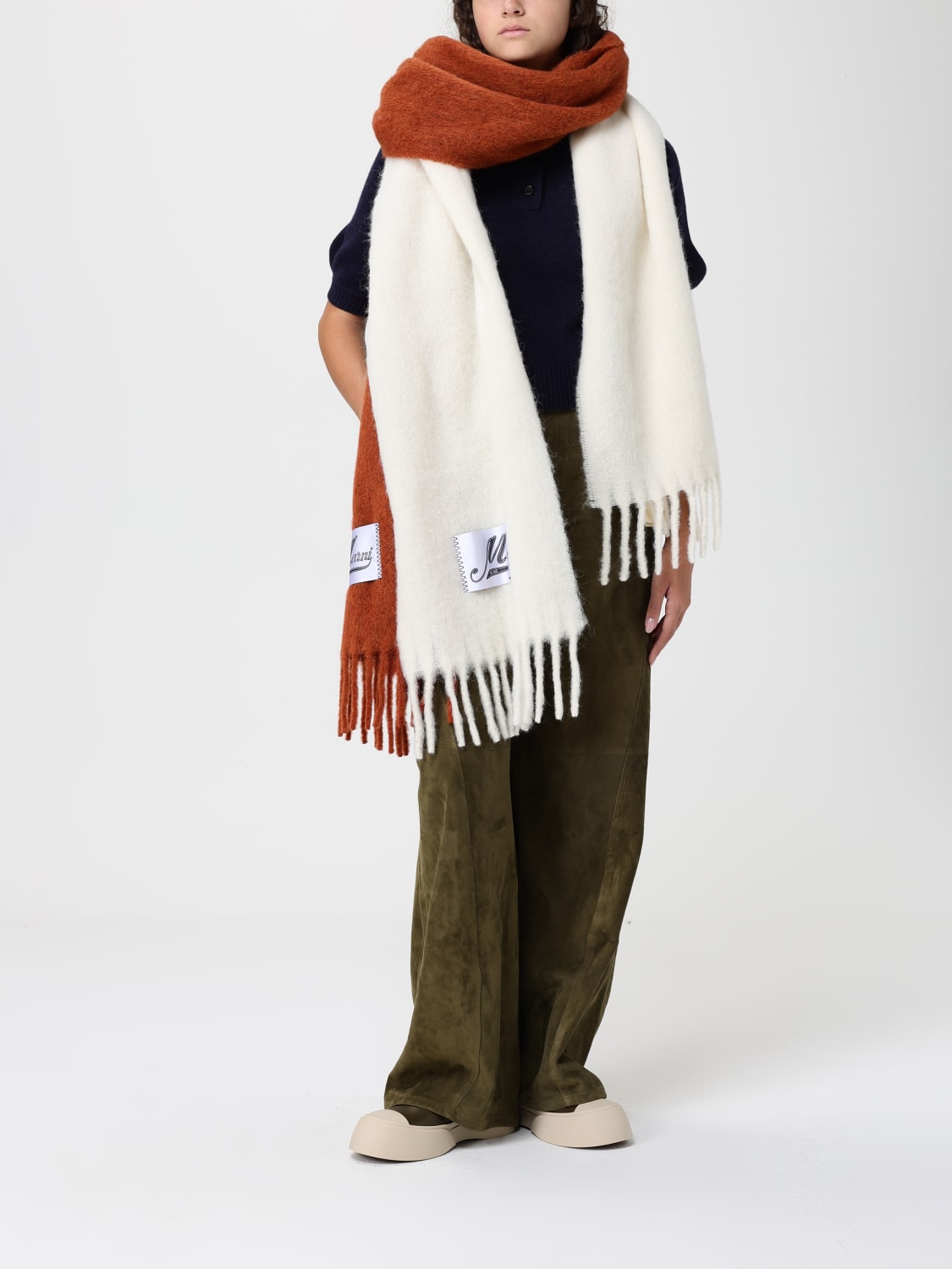 MARNI SCHAL: Schal damen Marni, Weiß - Img 4