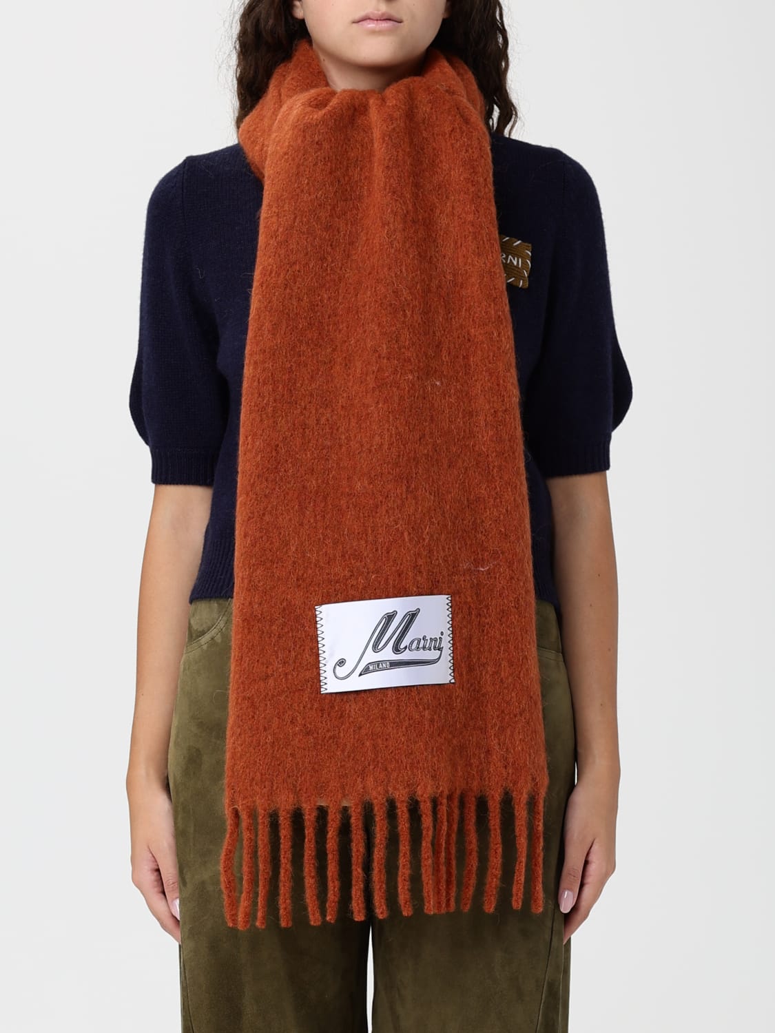 MARNI SCHAL: Schal damen Marni, Rostbraun - Img 2