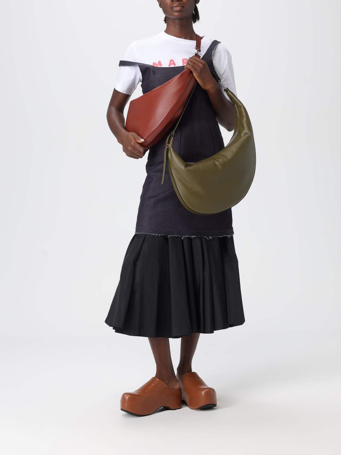 MARNI BOLSO DE HOMBRO: Bolso de hombro mujer Marni, Granate - Img 2