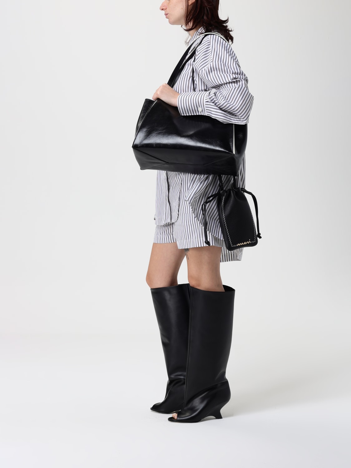 MARNI TECH ACCESSORIES: Shoulder bag woman Marni, Black - Img 2