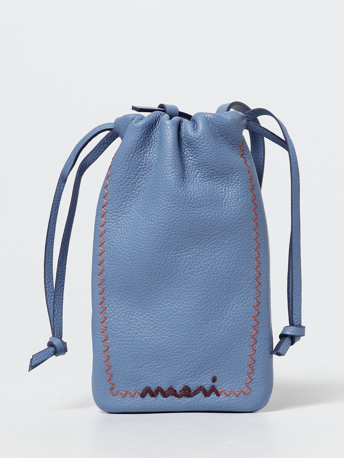 MARNI TECH ACCESSORIES: Shoulder bag woman Marni, Gnawed Blue - Img 1