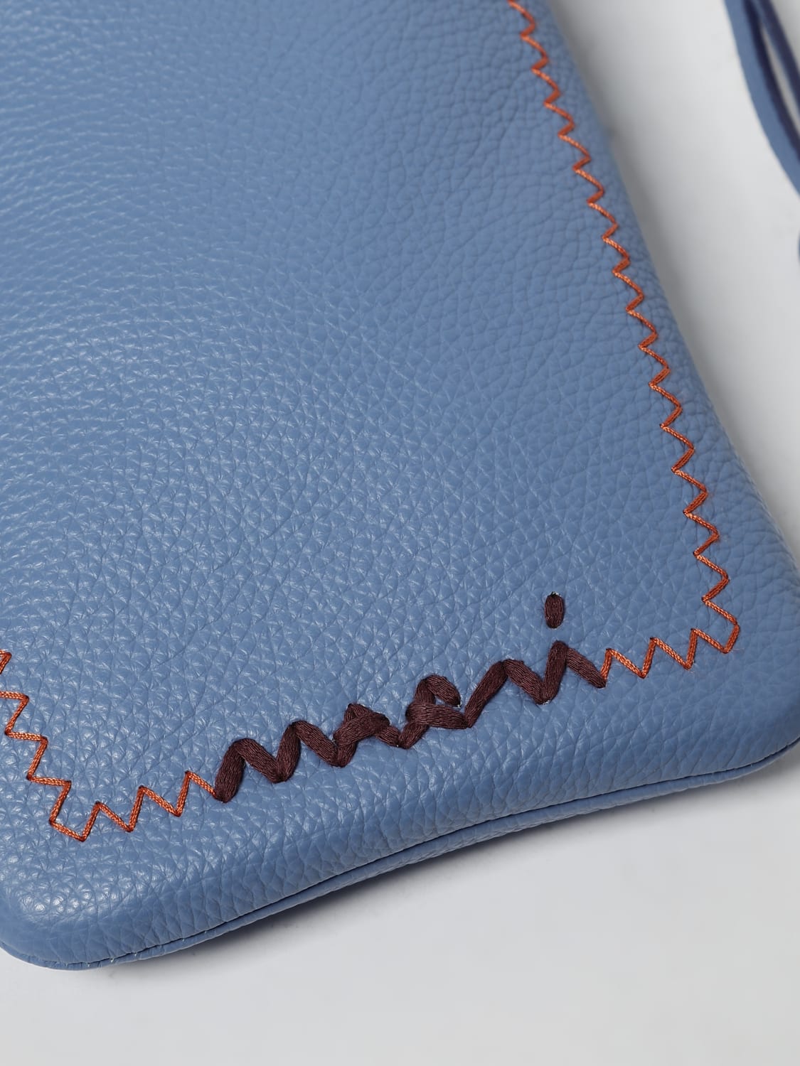 MARNI TECH ACCESSORIES: Shoulder bag woman Marni, Gnawed Blue - Img 4