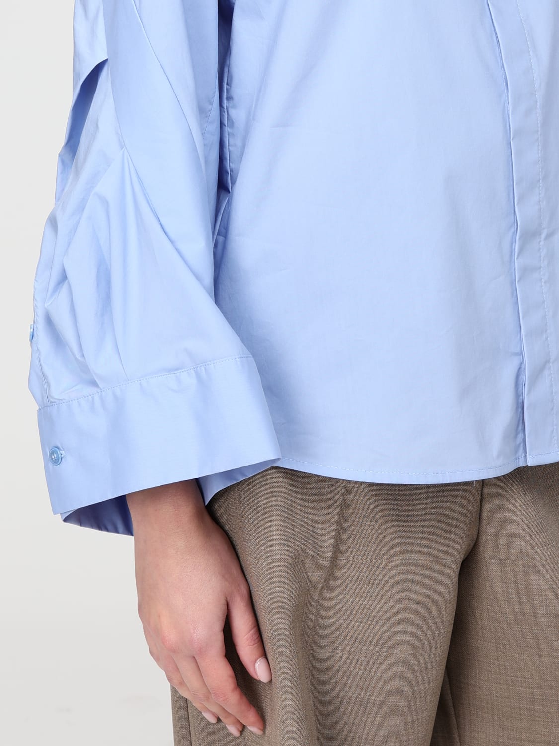 MEIMEIJ HEMDBLUSE: Hemdbluse damen Meimeij, Hellblau - Img 3