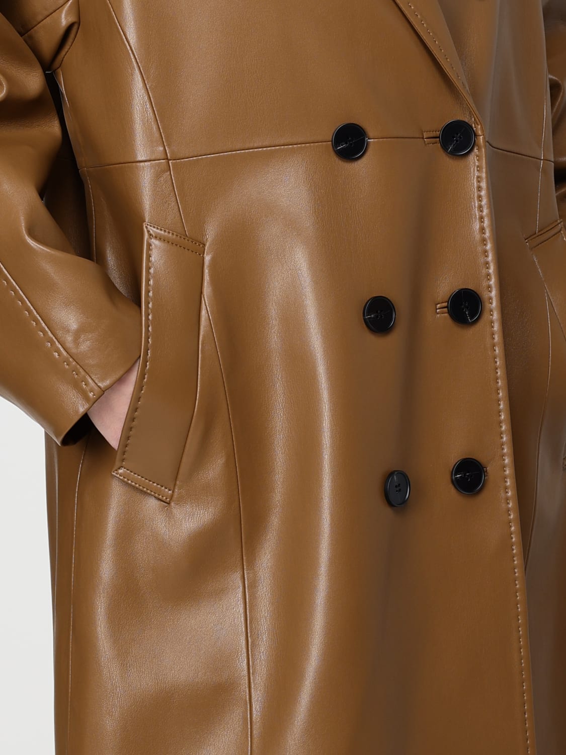 MEIMEIJ MANTEL: Mantel damen Meimeij, Camel - Img 3