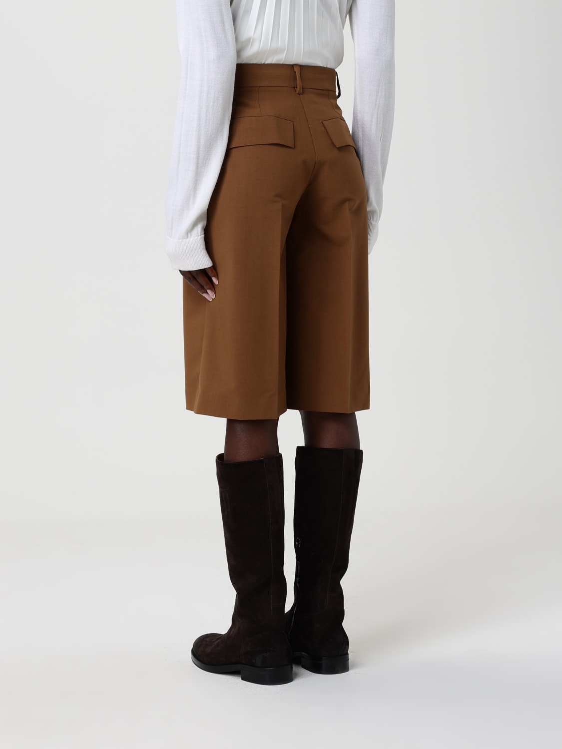 MEIMEIJ PANTALONCINI: Pantaloncino Meimeij in fresco lana , Cammello - Img 2