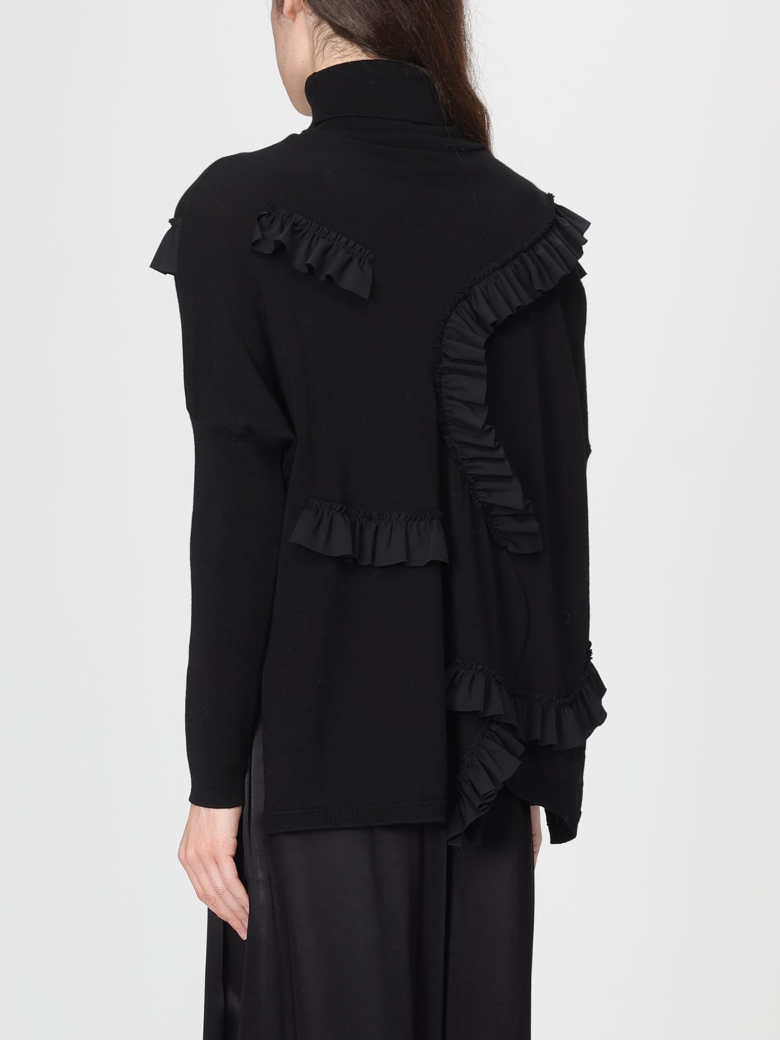 MEIMEIJ MAGLIA: Maglia a dolcevita in lana vergine Meimeij, Nero - Img 2