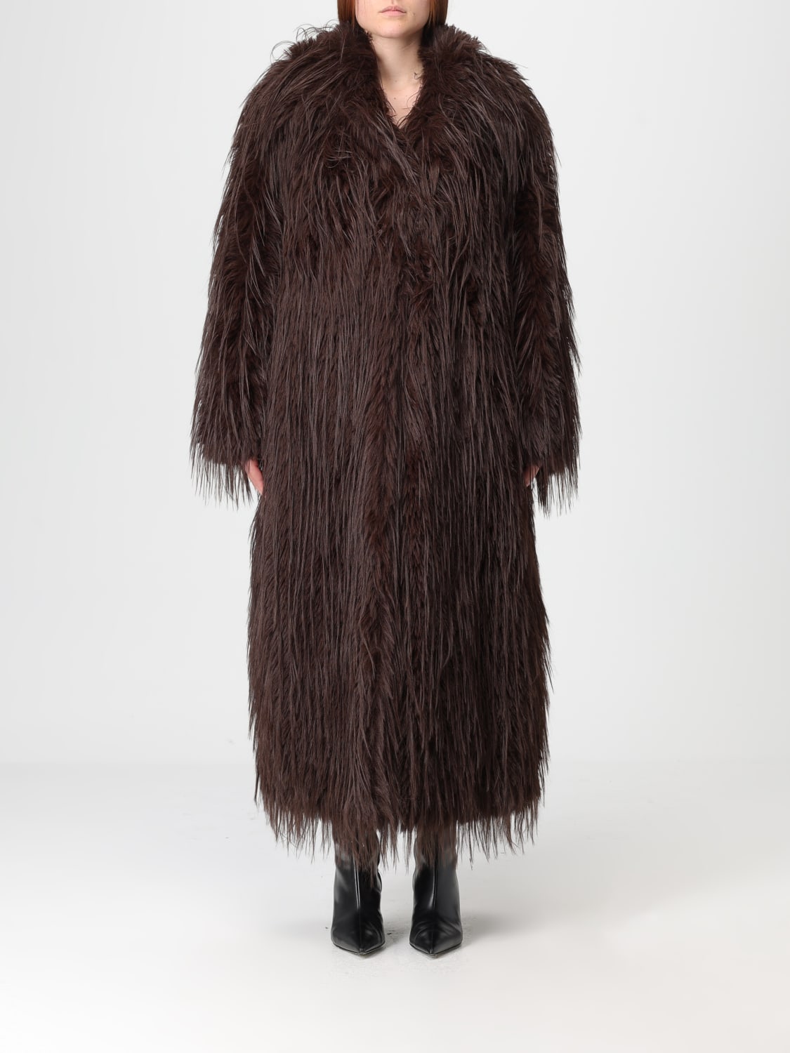 MEIMEIJ PELZMANTEL: Mantel damen Meimeij, Braun - Img 1