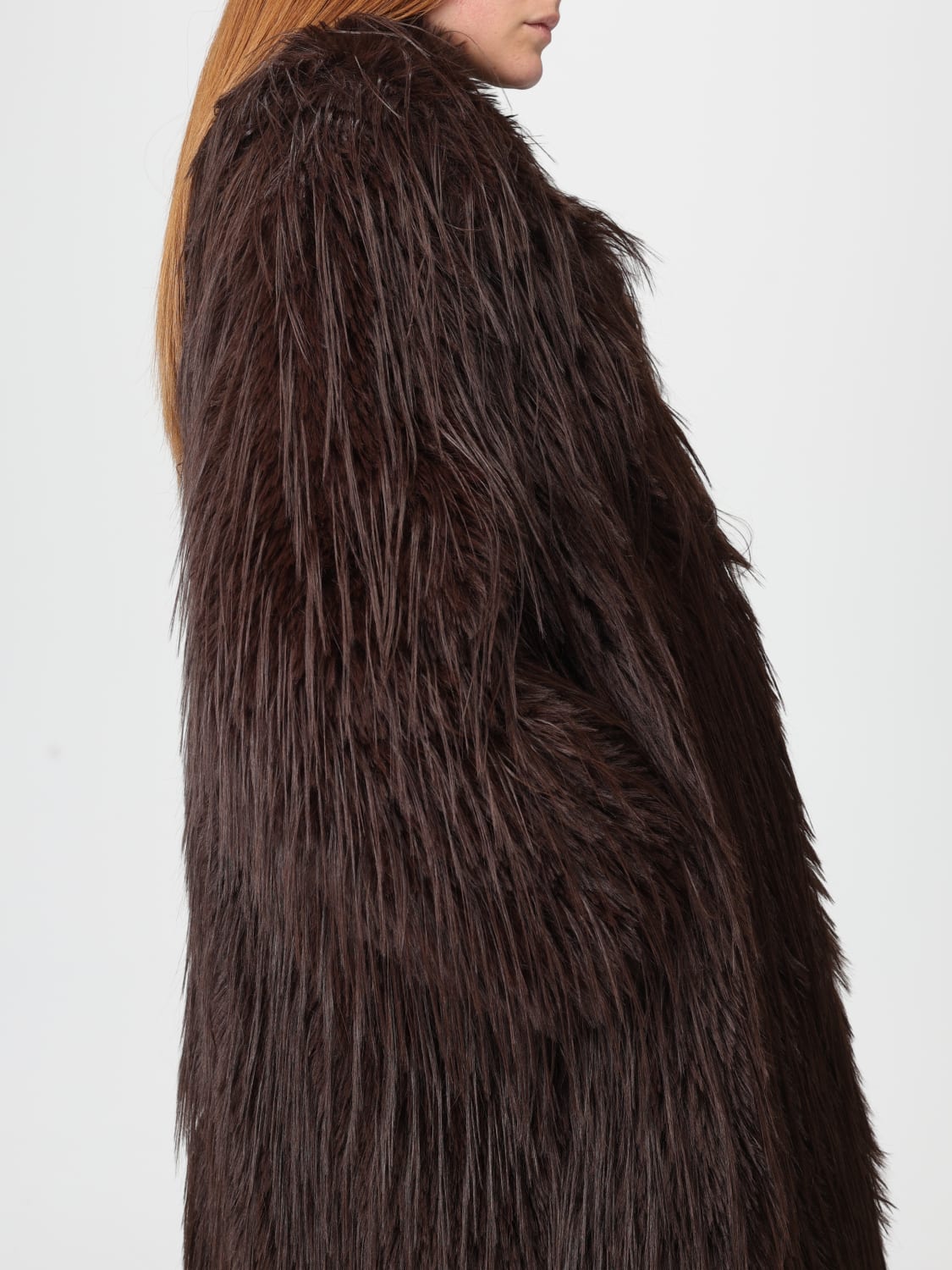 MEIMEIJ PELZMANTEL: Mantel damen Meimeij, Braun - Img 4