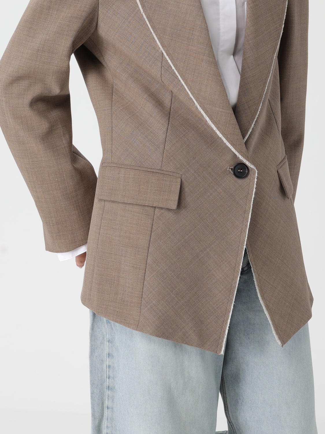 MEIMEIJ JACKET: Blazer woman Meimeij, Leather - Img 4