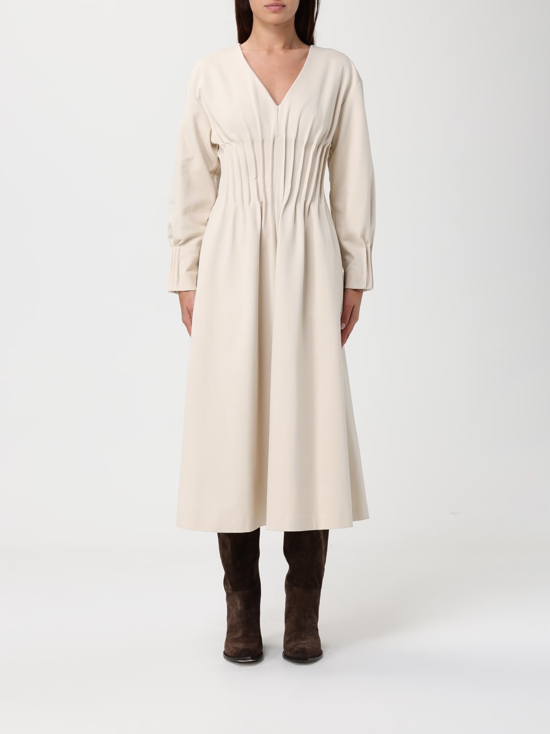 MEIMEIJ ROBE: Robes femme Meimeij, Naturel - Img 1