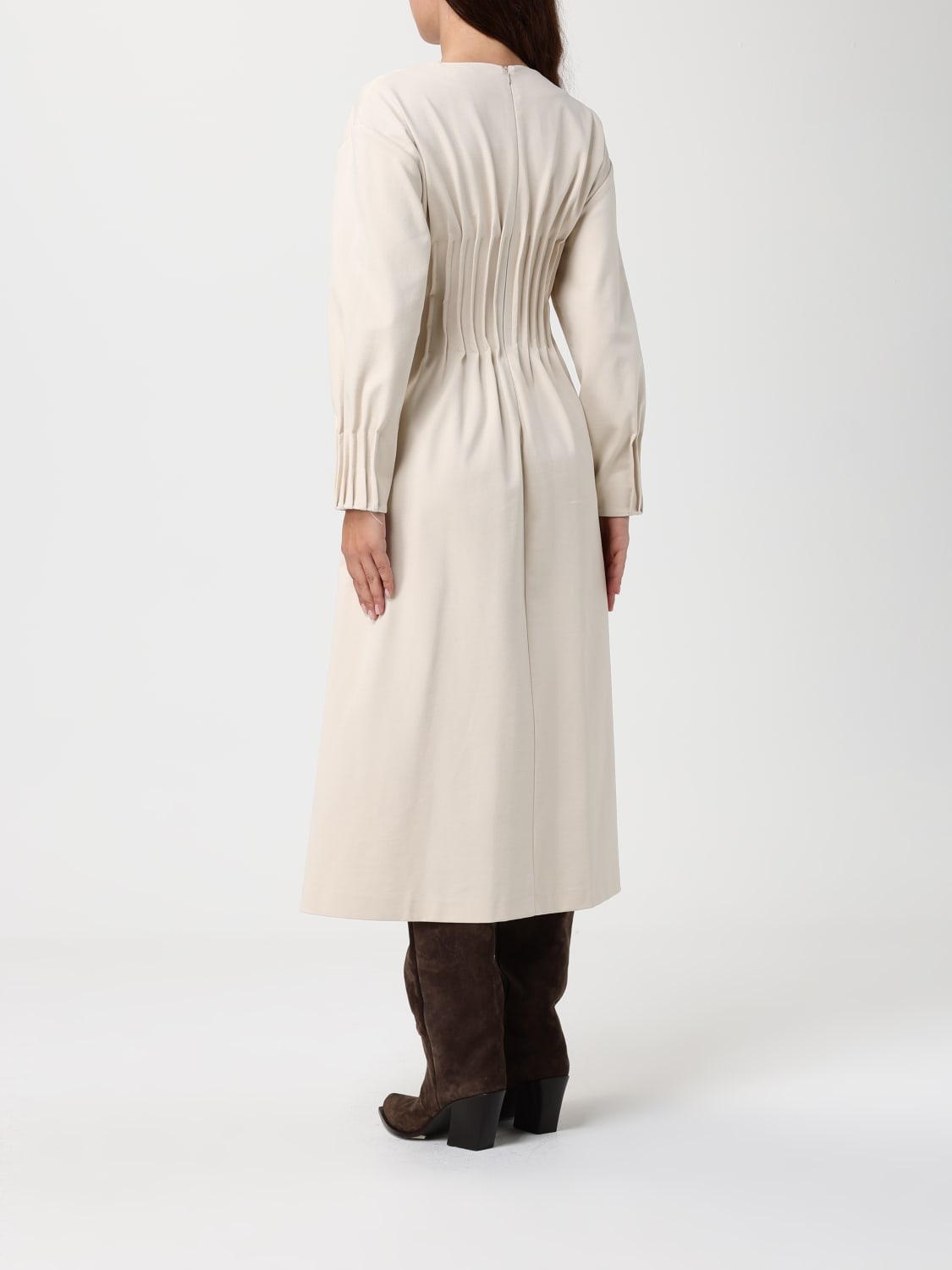 MEIMEIJ ROBE: Robes femme Meimeij, Naturel - Img 2